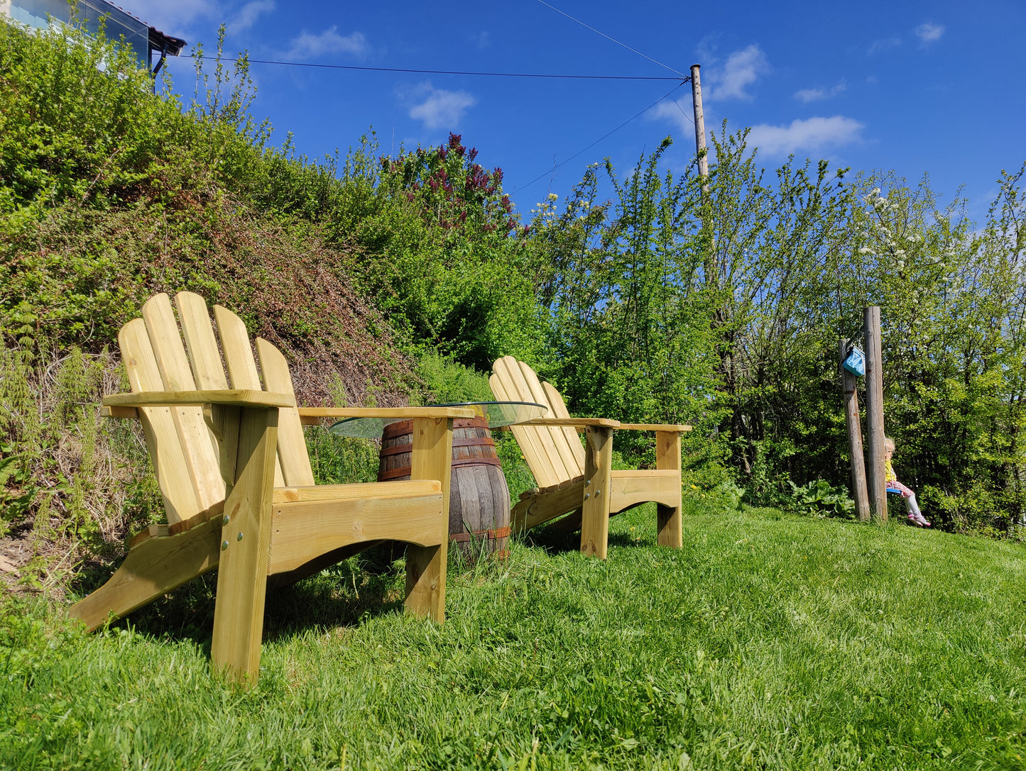 Adirondack DIY Maler, voksen *GRATIS fotskammel inkludert!*