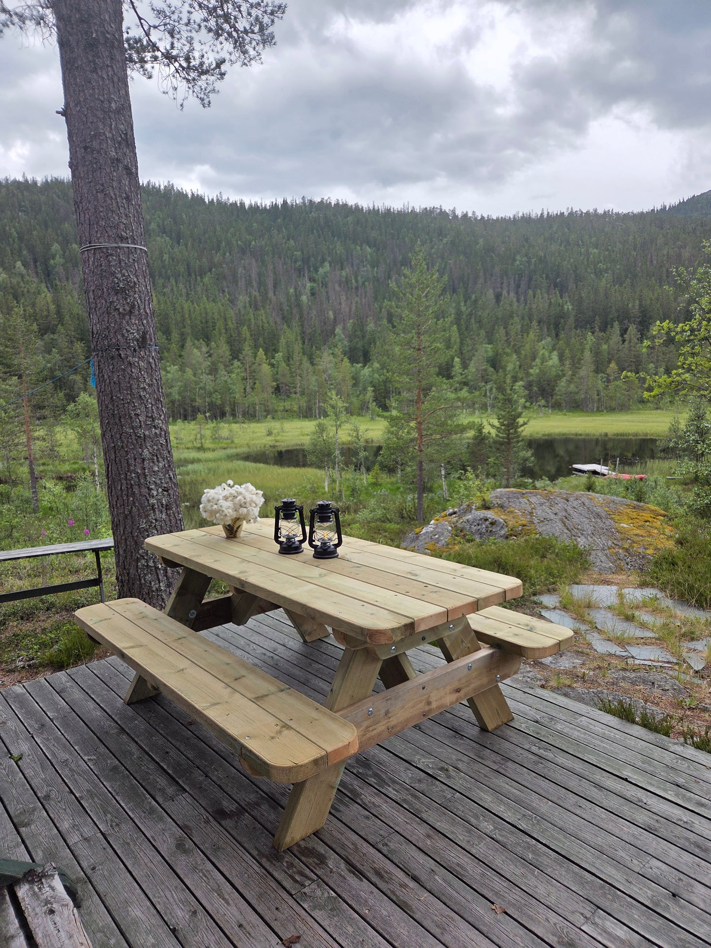 Piknikbord DIY maler