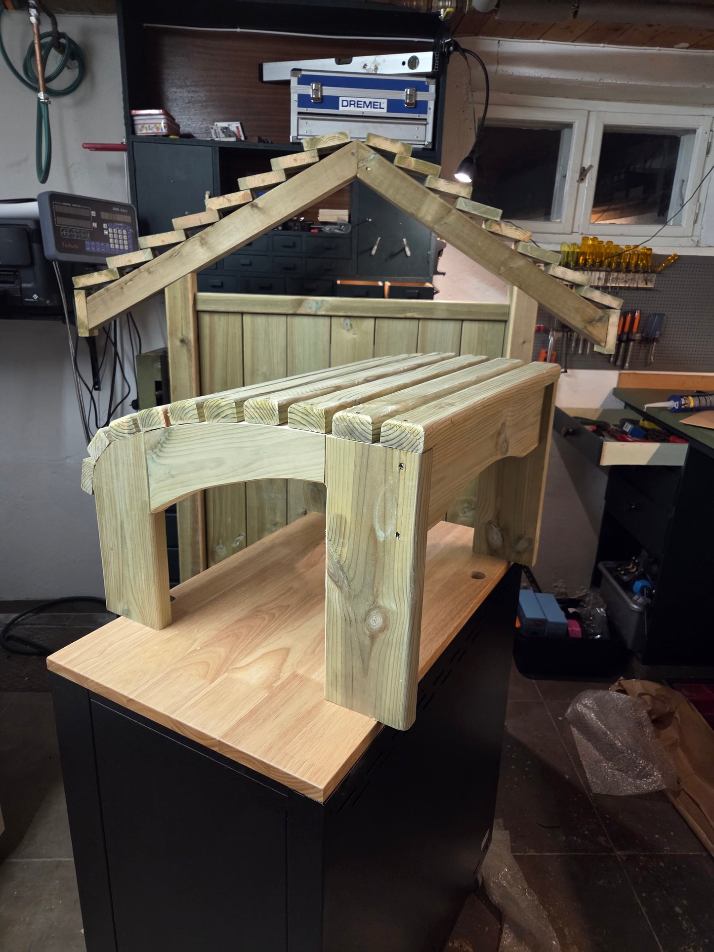 Fotskammel Adirondack DIY Maler