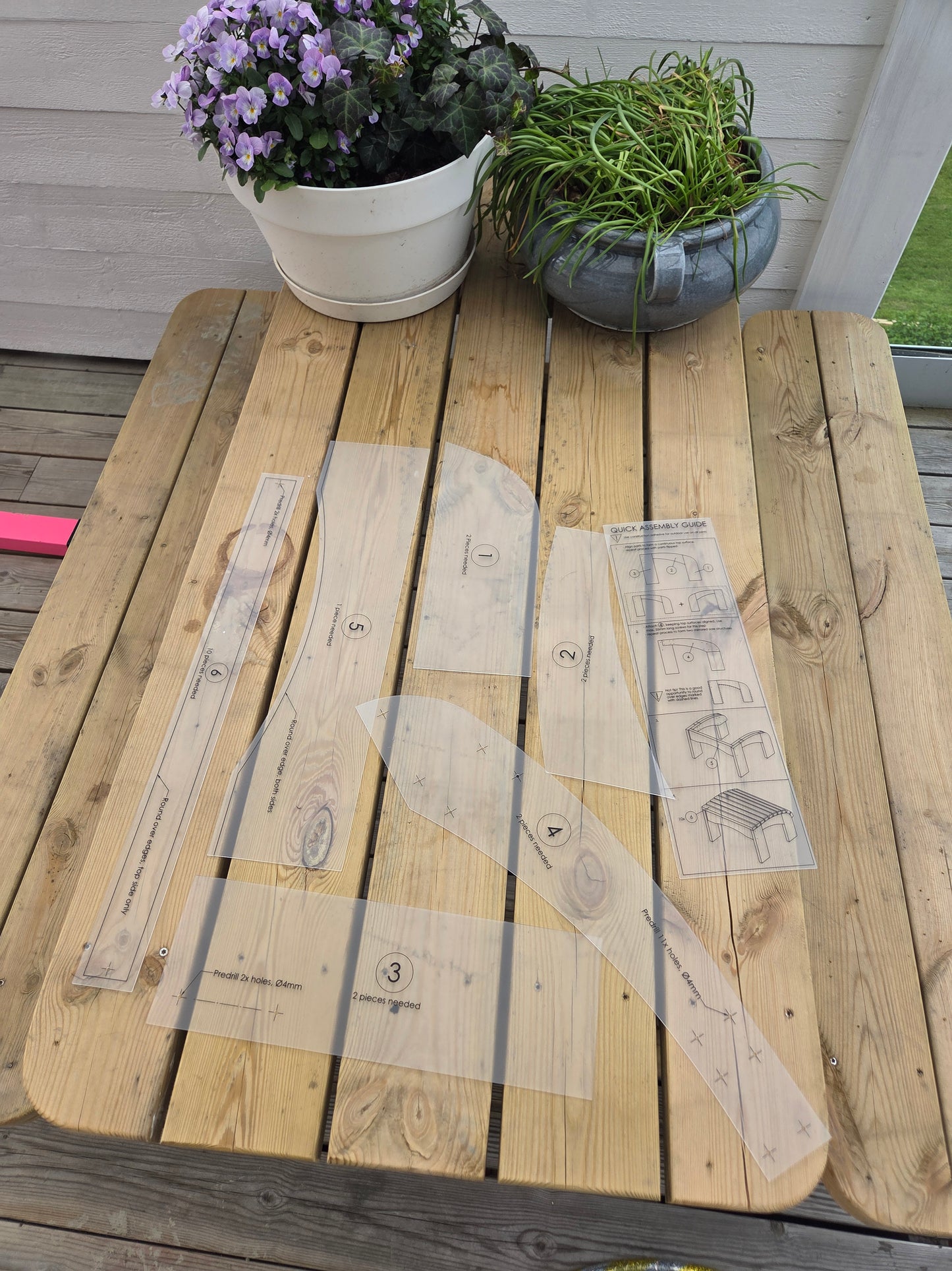 Fotskammel Adirondack DIY Maler