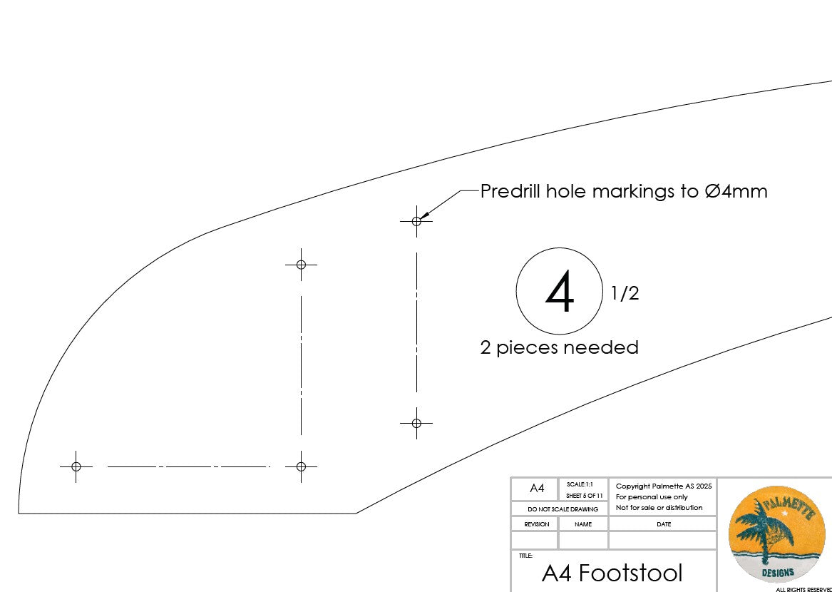 DIY Fotskammel Adirondack